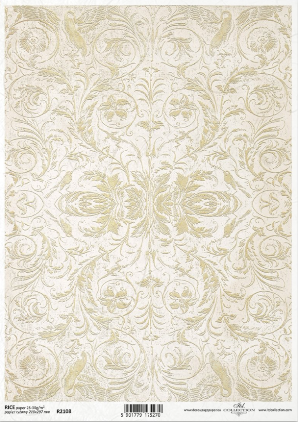 Papier de riz arasbesque centrale ITD Collection