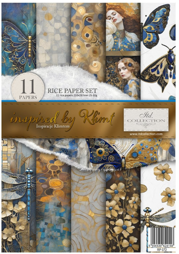 Set de papiers de femme et papillon ITD Collection