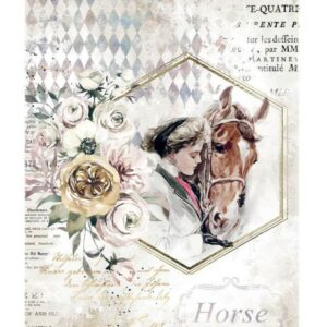 Cadre de dame Chevaux romantiques