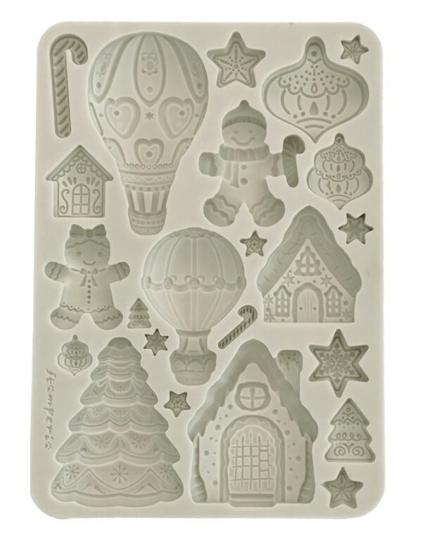 Moule silicone Bonbons de Noel pains d'épices