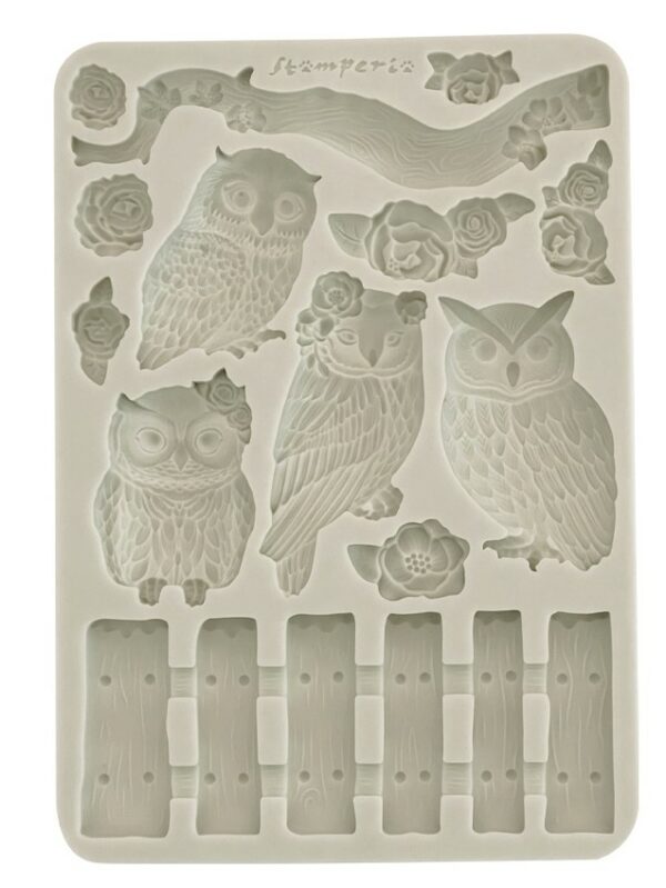 Moule silicone maison du hibou branche