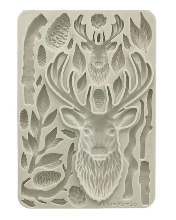 Moule silicone maison du hibou cerf Stampéria