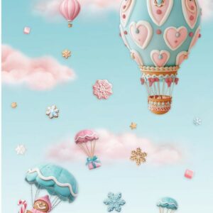 Papier de riz ballons de Noel Candy