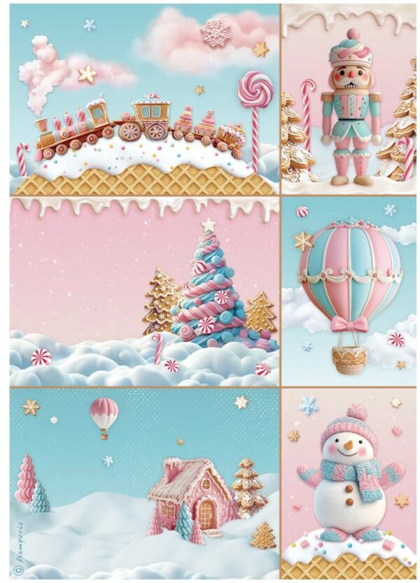 Papier de riz candy cartes