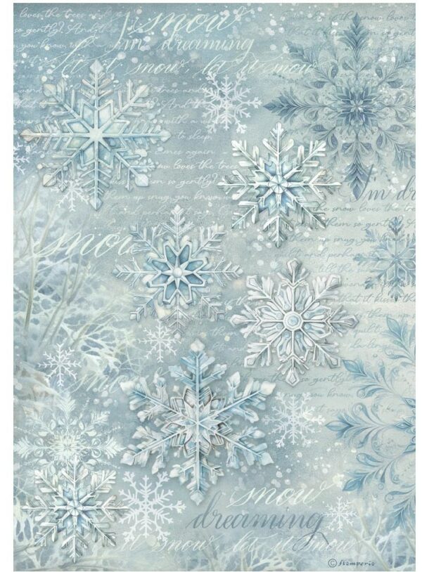 Papier de riz maison des chouettes flocons
