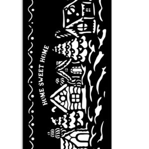 Pochoir village de Noel Home Stampéria