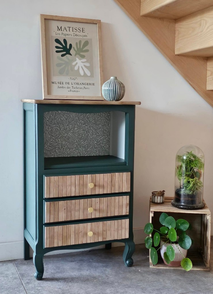 commode verte bois Steph Reno (4)