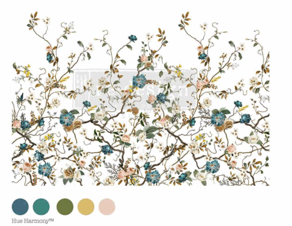 Decor transfert blue vine Redesign