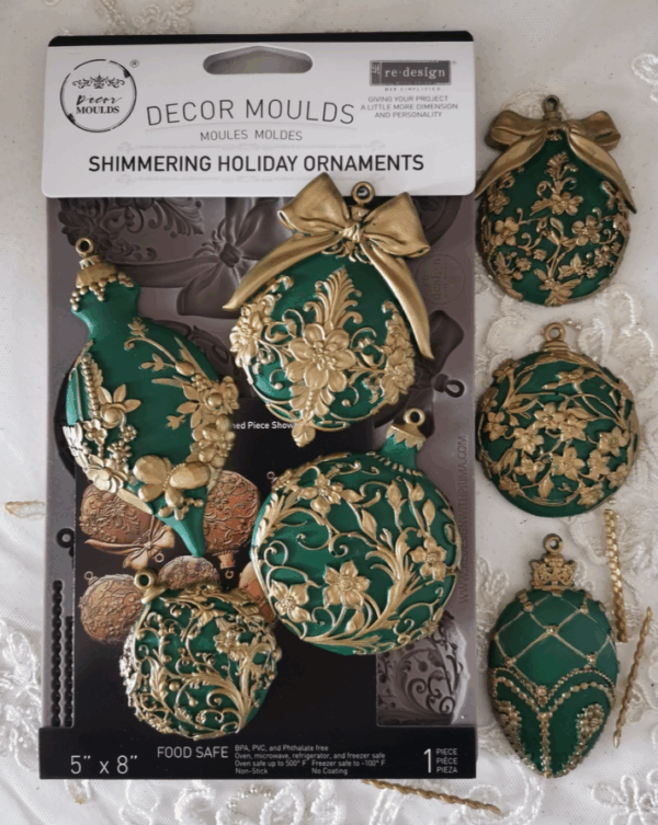 Moule silicone Shimmering Holiday Ornaments