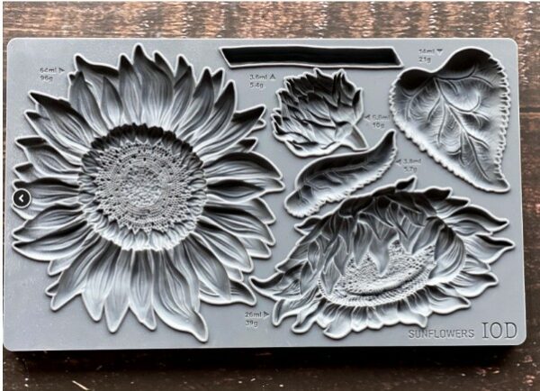 Moule silicone Sunflowers IOD