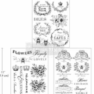 Transfert décor French labels