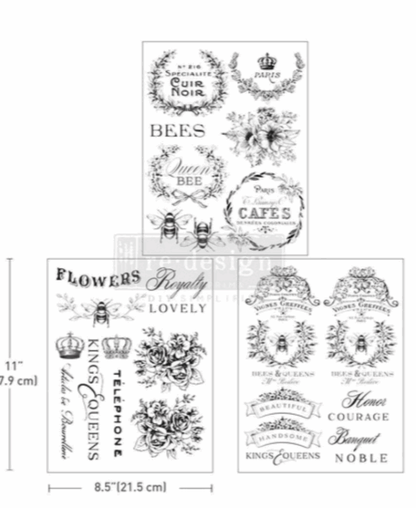 Transfert décor French labels
