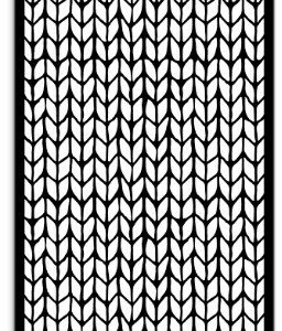 Pochoir maille de tricot Stampéria