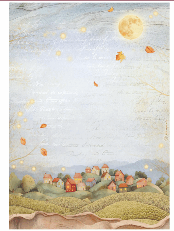 Papier de riz Whispering woods collines