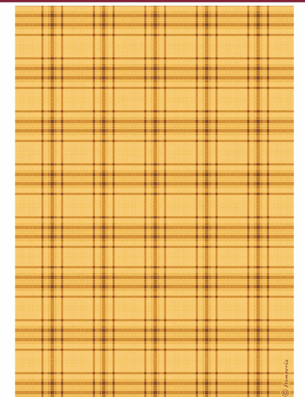 Papier de riz Whispering woods motif tartan