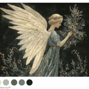 A4 Decoupage Fiber - Heavenly Noel