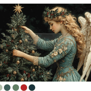 A4 Decoupage Fiber - Merry & Majestic