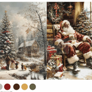 A4 Decoupage Fiber - Silent Night Stories