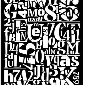 POchoir lettres friends