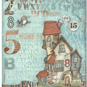 Papier de riz Furby friends maisons