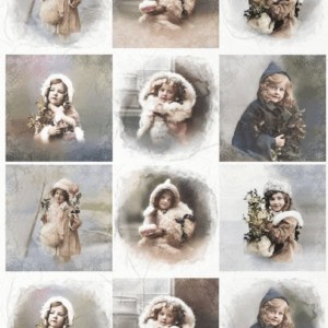 Papier de riz femme vintage