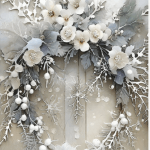 Papier de riz fleurs des neiges
