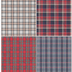 Papier de riz multi ecossais