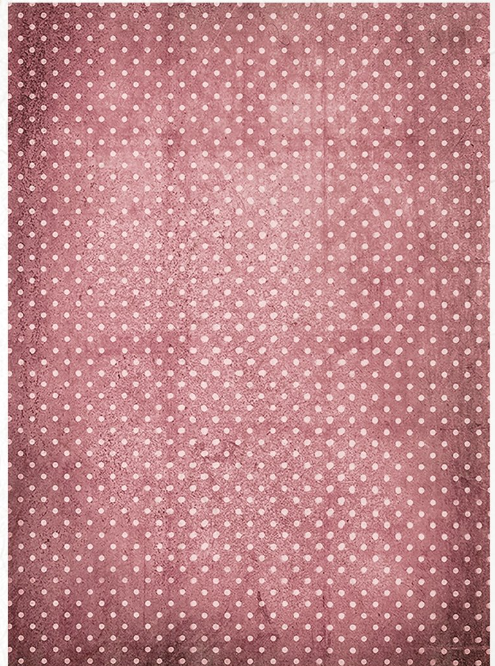 Papier de riz vieux pois rouge