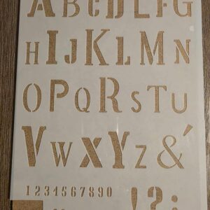 Pochoir alphabet différent