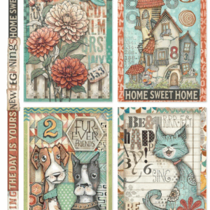 Papier de riz Furby friends 4 cartes