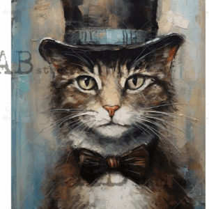 Papier de riz chat ABStudio