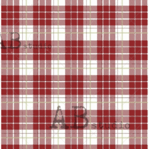 Papier de riz écossais rouge AB Studio