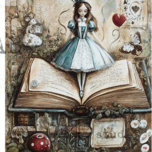 Papier de riz Alice aux pays ABStudio