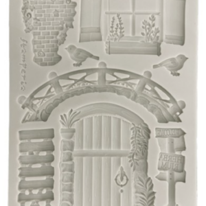 Moule Stamperia Silicone A5 Herbarium Silvae bridge porte