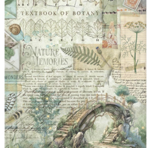 Papier de riz A4 Herbarium Silvae Bridge Stamperia