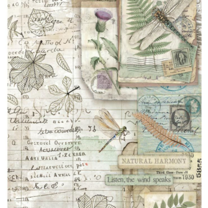 Papier de riz emballé A4 - Herbarium Silvae botanique