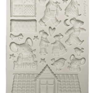 Moule silicone souris de la famille