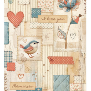 Papier de riz Patchwork familial