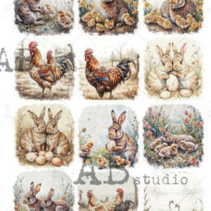 Papier de riz animaux sauvages 112