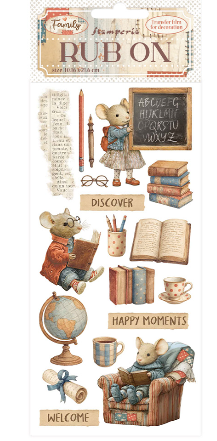 Rub-on cm 10,16x21,6 - Family Maison