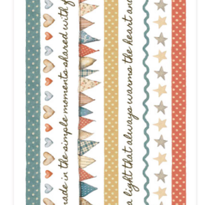 Rub-on cm 10,16x21,6 - Family rayures