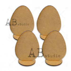 Lot de 4 oeufs brut 14 cm