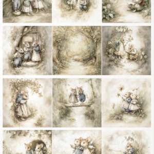 Papier de riz A3 souris