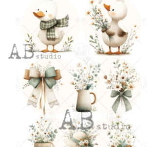 Papier de riz canard blanc ABSTUDIO 171