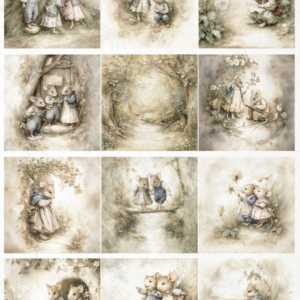 Papier de riz souris 184