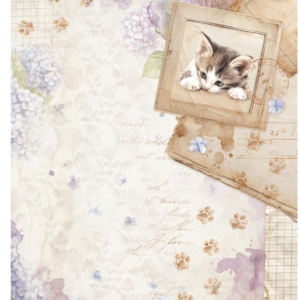 Papier fleurs minou 93