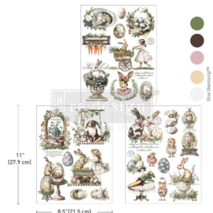 Transfert pelicullable Garden Whimsy Easter