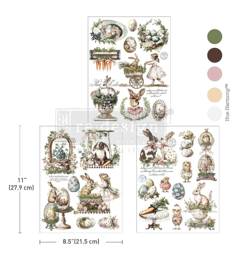 Transfert pelicullable Garden Whimsy Easter