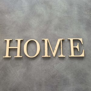 Mot HOME en bois