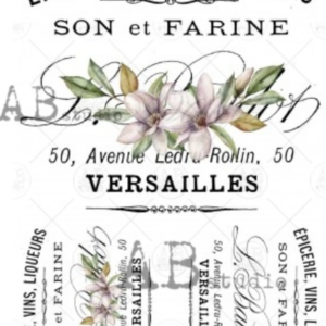 Papier de riz A3 épicerie Versailles ABStudio